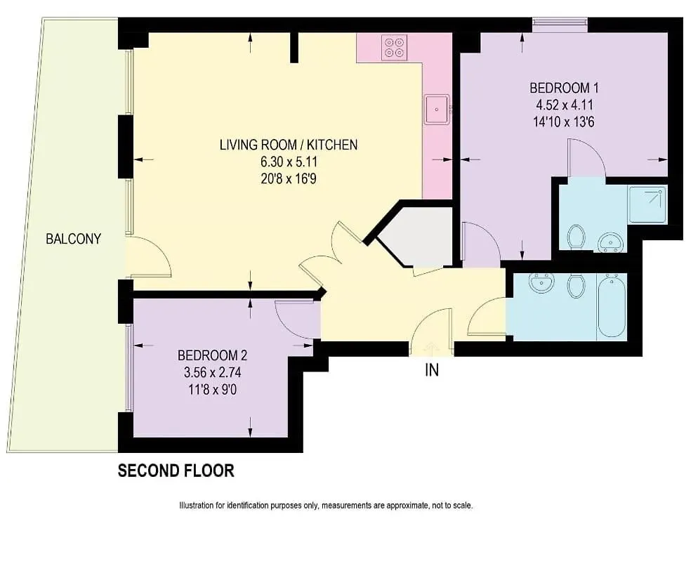 Large 2 Bed, 2 Bath, Free Parking & Wifi Appartement Sheffield
